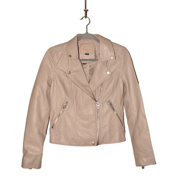 BLANKNYC $98 Life Changer Moto Jacket in Fawn w/ Brushed Silver Small - Picture 2 of 6